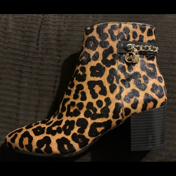 Michael Kors Elsa Mid Booties, Cheetah - Picture 5 of 7